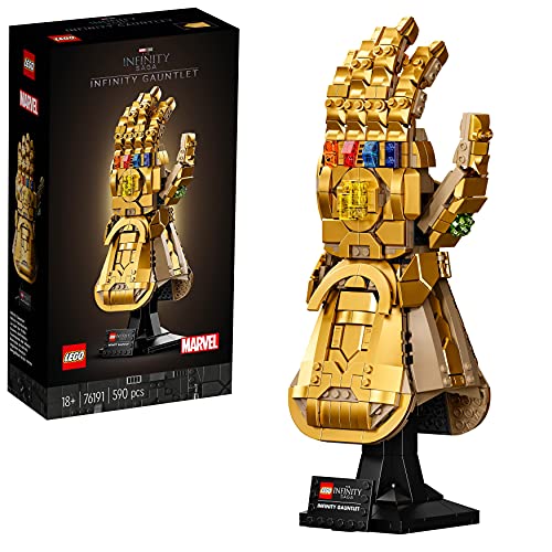 LEGO 76191 Marvel Super Heroes Infinity Handschuh, Avengers Set für Erwachsene mit dem Gauntlet von Thanos, Fanartikel, Geschenk zu Weihnachten für Männer, Frauen, Sie und Ihn