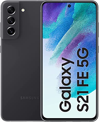 Samsung Galaxy S21 FE 5G, Android Smartphone, 6,4 Zoll Dynamic AMOLED Display, 4.500 mAh Akku, 128 GB/6 GB RAM, Handy in Graphite, inkl. 36 Monate Herstellergarantie [Exklusiv bei Amazon]