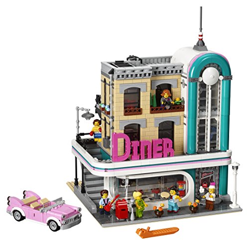 LEGO Creator Expert Downtown Diner 10260 Building Kit, Model Set and Assembly Toy for Kids and Adults (2480 Piece)