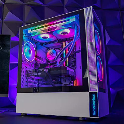 GameMachines Element Snow Edition - Gaming PC - Intel Core i7 12700F - NVIDIA GeForce RTX 3050 - Wasserkühlung - 1000GB SSD - 2TB Festplatte - 16GB RGB DDR4 - WLAN - Windows 11 Pro