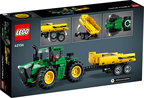 BRICKCOMPLETE Lego Technic 2er Set: 42136 John Deere 9620R 4WD Tractor & 30465 Hubschrauber