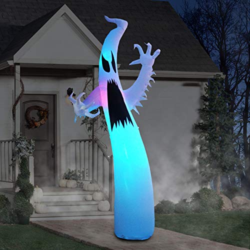 PARAYOYO 3.6m Halloween Aufblasbarer Schrecklicher Geist, Aufblasbare Gartendekorationen mit LED-Leuchten für Party Home Rasen Garten Indoor Outdoor