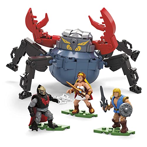 MEGA HFF27 - Mega Construx Masters of the Universe She-Ra vs Hordak & Monstroid Angriff Fahrzeug Baukasten, Bauspielzeug für Kinder, tolles Spielzeug Geschenk ab 8 Jahren