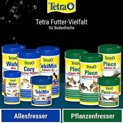 Tetra Pleco Tablets – Nährstoffreiches Fischfutter für alle pflanzenfressenden Bodenfische (z.B. Welse), 275 Tabletten