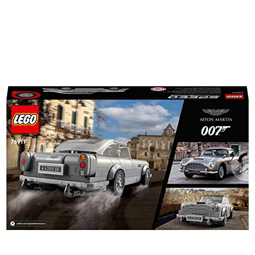 LEGO 76911 Speed Champions 007 Aston Martin DB5, James Bond Spielzeug, Automodell Nachbildung mit Minifigur, Keine Zeit zu Sterben, Set zum Sammeln