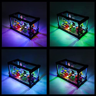 Kyglaring Lichter Set Entworfen für Lego Creator Fish Tank 31122 Exklusiver 3-in-1 Baumodellbausatz - Ohne Lego Set