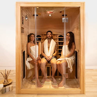 DHARANI S3® Ganzkörper Sauna für 3 Personen (neues Modell 2022)