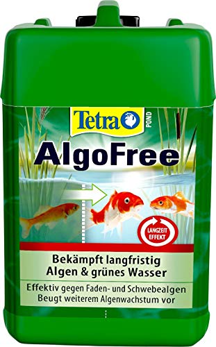 Tetra Pond AlgoFree Schwebealgen- und Fadenalgenvernichter, bekämpft langfristig grünes Wasser im Gartenteich, 3 L