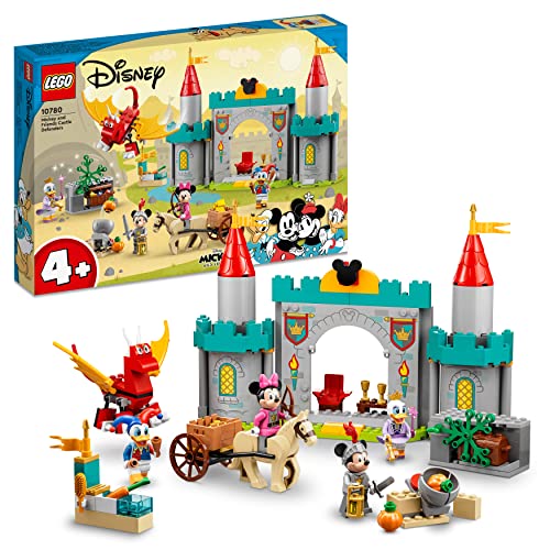 LEGO 10780 Disney Mickys Burgabenteuer Spielzeug-Schloss zum Bauen, inkl. Daisy, Donald Duck, Micky und Minnie Maus, ab 4 Jahre