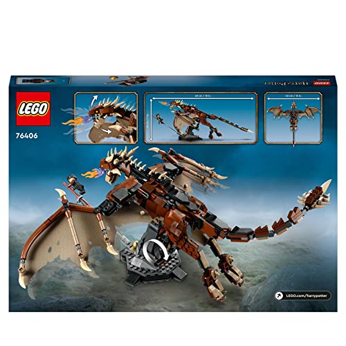 LEGO 76406 Harry Potter Ungarischer Hornschwanz, Drachen Spielzeug, Figur aus der Wizarding World, Fanartikel, Zimmer-Deko Geschenk