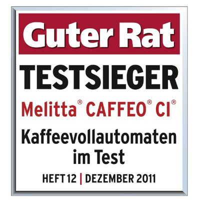 Melitta Caffeo CI E970-101 Kaffeevollautomat | mit Milchbehälter | Zweikammern-Bohnenbehälter | One Touch Funktion | 15 Bar | Automatische Reinigungsprogramme | Silber