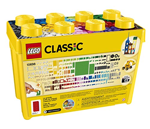 LEGO 10698 Classic Große Bausteine-Box, Spielzeugaufbewahrung, lustige, Bunte Spielzeug-Bausteine, Geschenkidee für Kinder