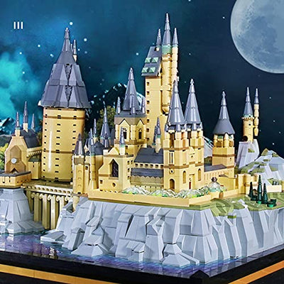 Mould King 22004 Haus Bausatz, 6862 Teile Groß Magisches Hogwarts Schloss Bausteine Kompatibel mit Lego