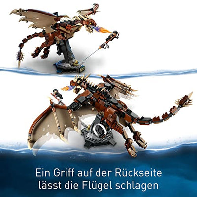 LEGO 76406 Harry Potter Ungarischer Hornschwanz, Drachen Spielzeug, Figur aus der Wizarding World, Fanartikel, Zimmer-Deko Geschenk