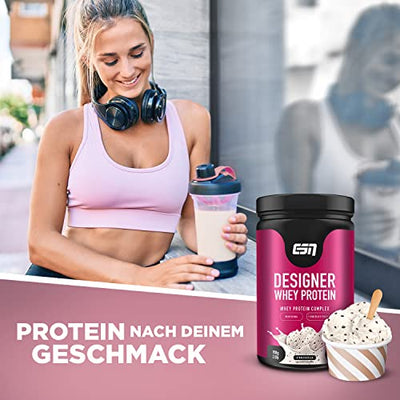 ESN Designer Whey, 908g Dose Stracciatella, Protein Pulver