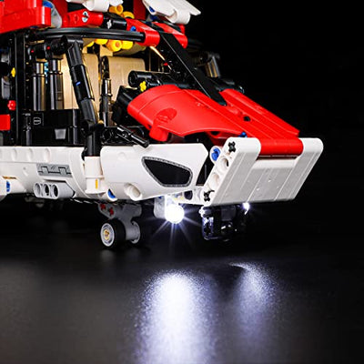 BRIKSMAX 42145 Led Licht für Lego Airbus H175 Rettungshubschrauber - Compatible with Lego Technic Bausteinen Modell - Ohne Lego Set