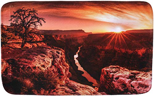 Sanilo Badteppich I viele schöne Badematten zur Auswahl I Badvorleger sehr weich und rutschfest I waschbar und schnelltrocknend (Grand Canyon, 70 x 110 cm)