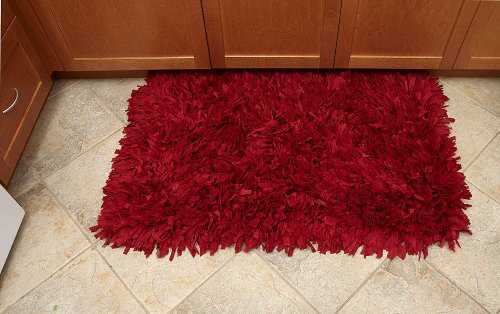 FHE Group Tissue Rug Badematte, 114 x 68 cm, Rot