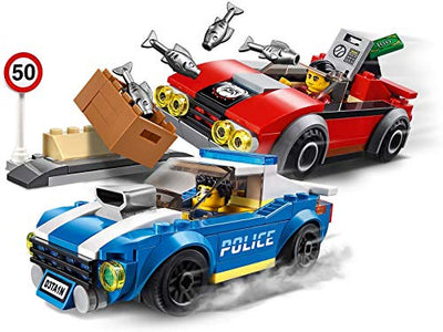 Legoo Lego City Set: 60242 - Festnahme auf der Autobahn + 30366 Polizei Auto, ab 5 Jahre