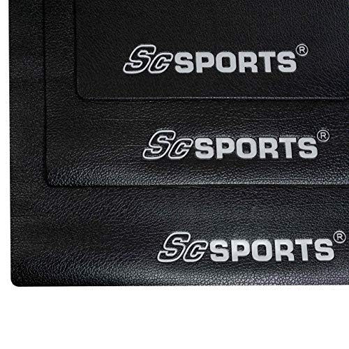 ScSPORTS Unterlegmatte, Schutzmatte für Fitnessgeräte, Laufband, Heimtrainer, Hantelbank, Sportgeräte, groß, schwarz, 160 x 80 x 0,6 cm