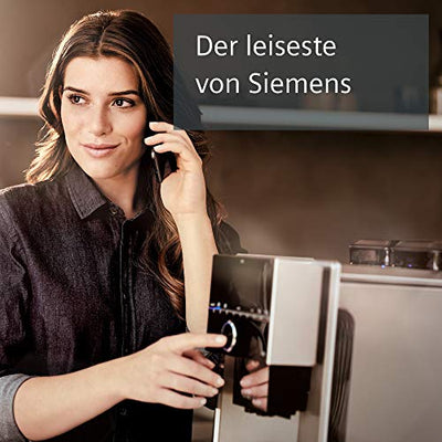 Siemens Kaffeevollautomat EQ.9 plus connect s700 TI9578X1DE, App-Steuerung, Barista-Modus, 6 Temperatureinstellungen, Premiummahlwerk, aromaIntense, automatische Dampfreinigung, 1500 W, edelstahl