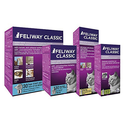 FELIWAY® Classic Start-Set | Entspannung für Katzen | Verdampfer für Steckdose & Flakon 48ml