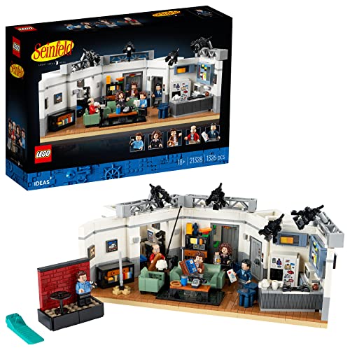 LEGO 21328 Ideas Seinfeld Apartment Set für Erwachsene, Geschenkidee mit Jerry Seinfeld als Minifigur