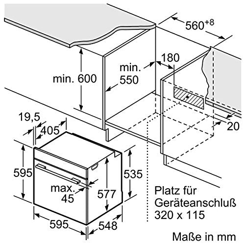 Siemens HB632GBS1 iQ700 Einbau-Elektro-Backofen / Edelstahl / A+ / coolStart-kein Vorheizen / Backofentür mit SoftMove für gedämpftes Öffnen und Schließen / 4D Heißluft