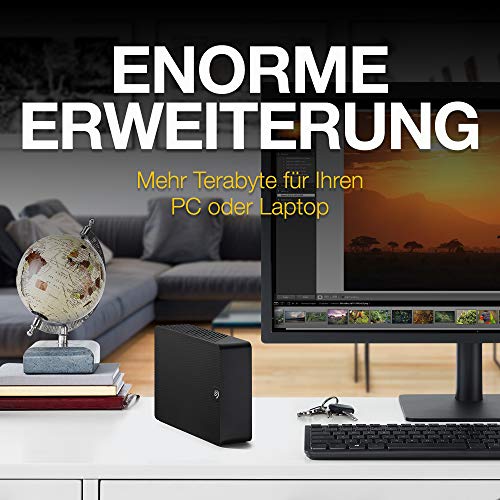 Seagate Expansion Desktop 4 TB externe Festplatte, 3.5 Zoll, USB 3.0, PC & Notebook, 2 Jahre Data Rescue Service, Modellnr.: STKP4000400