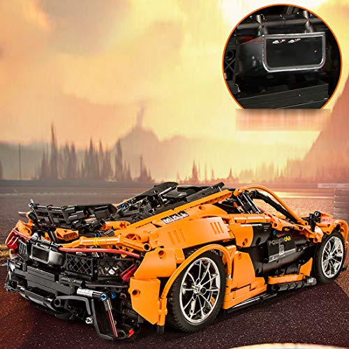 Sunbary Technik Auto Bausteine, 2.4Ghz RC Sportwagen Bauset mit Motoren, 3228 Teile Klemmbausteine Konstruktionsspielzeug Kompatibel mit Lego Technic