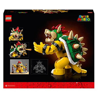 LEGO 71411 Super Mario Der mächtige Bowser, 3D-Modell-Bausatz, Bewegliche Figur zum Sammeln mit Duellplattform, Geschenkidee für Fans