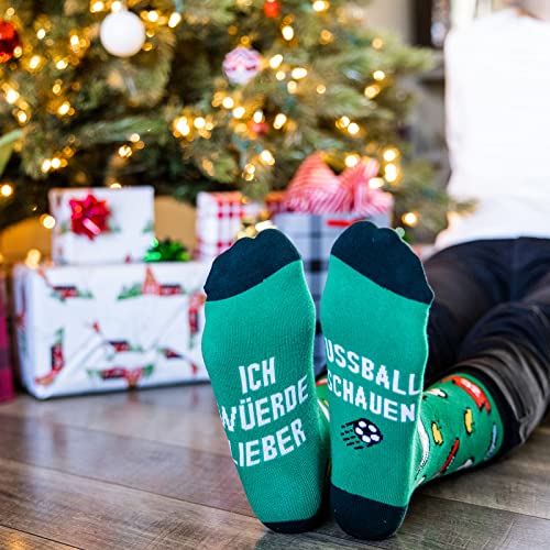 Ich Würde Lieber Ein Lustiges Socken Geschenke für Männer und Frauen - Fußball