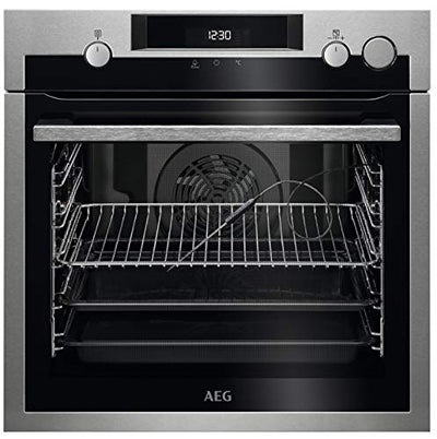 AEG BSS575021M Einbau-Backofen SteamCrisp – mit Dampfunterstützung/Pyrolyse – Selbstreinigung & IKE64450XB Autarkes Kochfeld/Herdplatte mit Touchscreen & Topferkennung / 60 cm