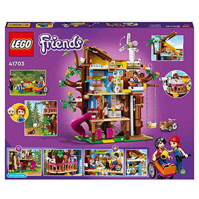 LEGO 41703 Friends Freundschaftsbaumhaus mit Minipuppen, Natur-Lernspielzeug für Mädchen und Jungen, Spielzeughaus Heartlake City, Geschenkidee Weihnachten