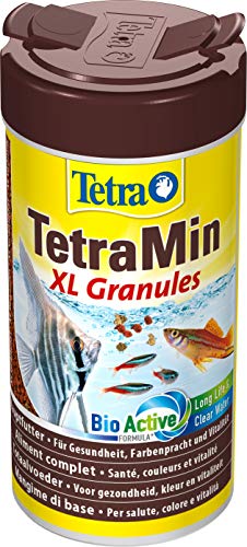 TetraMin XL Granules - langsam absinkendes Fischfutter für größere Zierfische in der mittleren Wasserschicht des Aquariums, 250 ml Dose