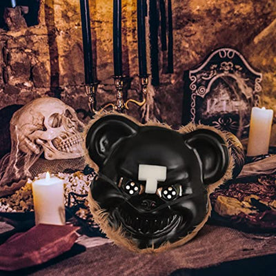 UNOLIGA Halloween Maske Horror Bärenmaske, Gruselige Halloween Maske für Erwachsene Kinder, Lustige Maske für Halloween Kostüm Karnevalsparty Cosplay Maskerade, Blutige Bären Maske