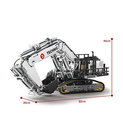 BOXX Technik Bagger 4342 Teile Technic Bagger Technik Ferngesteuert Bagger mit Motor, Fernbedienung Technik Baumaschine Kompatibel mit Lego Technic