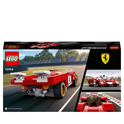 LEGO 76906 Speed Champions 1970 Ferrari 512 M Bausatz für Modellauto, Spielzeug-Auto, Rennwagen für Kinder, 2022 Kollektion