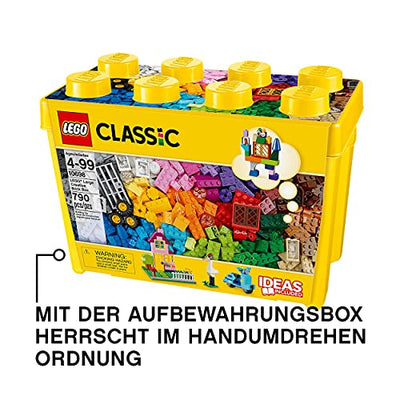 LEGO 10698 Classic Große Bausteine-Box, Spielzeugaufbewahrung, lustige, Bunte Spielzeug-Bausteine, Geschenkidee für Kinder