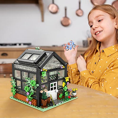 QLT Flower Haus LED Bauset, kompatibel mit Lego Friends mädchen Haus Schaffen Sie Eleganz und Wärme, Modell klemmbausteine Baustein Geschenk für Mädchen 6-12 und Liebhaber von Bausteinen (579 Stück)