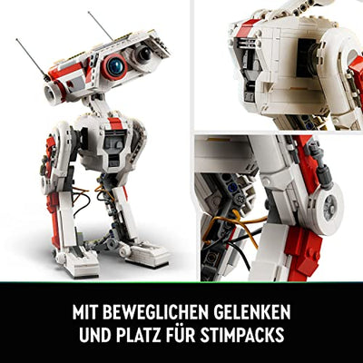 LEGO 75335 Star Wars BD-1, Modellbausatz, bewegliche Droidenfigur, Zimmerdekoration, Weihnachtsgeschenkidee für Jungen & Mädchen, Teenager aus dem Videospiel Jedi: Fallen Order