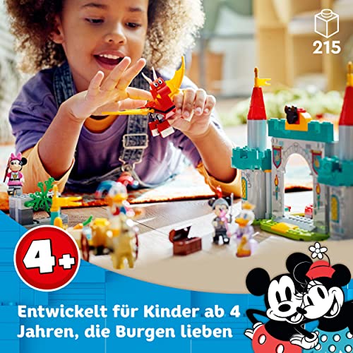 LEGO 10780 Disney Mickys Burgabenteuer Spielzeug-Schloss zum Bauen, inkl. Daisy, Donald Duck, Micky und Minnie Maus, ab 4 Jahre