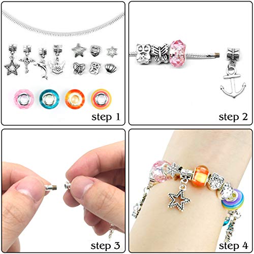 BIIB Mädchen Geschenke 5-13 Jahre, Bastelset Kinder Geschenke für Mädchen Armbänder Selber Machen, Ostergeschenke Kinder Schmuck Basteln Mädchen, Weihnachten Geschenke Mädchen 5 6 7 8 9 10 11 12 Jahre