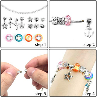 BIIB Mädchen Geschenke 5-13 Jahre, Bastelset Kinder Geschenke für Mädchen Armbänder Selber Machen, Ostergeschenke Kinder Schmuck Basteln Mädchen, Weihnachten Geschenke Mädchen 5 6 7 8 9 10 11 12 Jahre