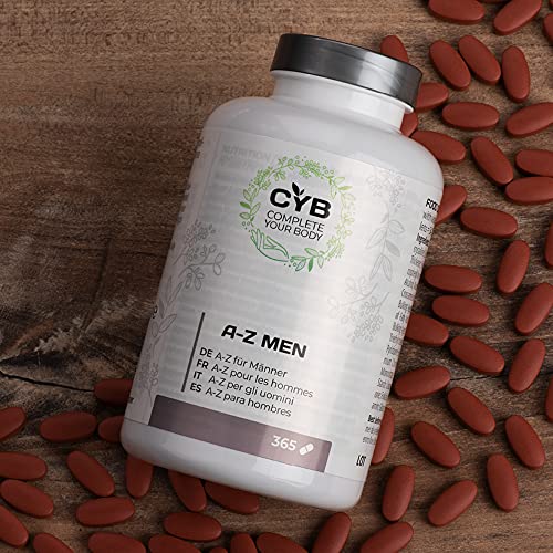 CYB A-Z Vitamine und Mineralien für Männer – Mit Magnesium, Zink, Selen und mehr – 1 x 365 Tabletten