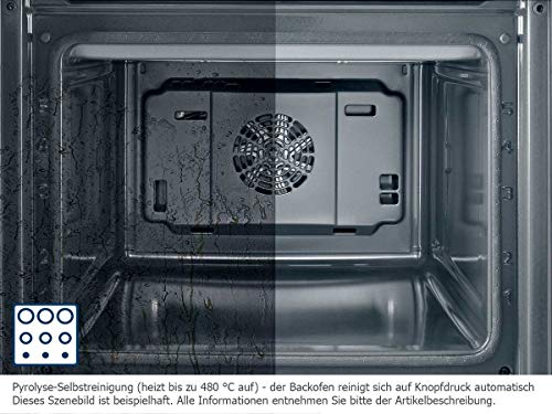 Bosch HRG5785S6 Serie 6 Smarter Einbau-Backofen mit Dampfunterstützung, 60 x 60 cm, Made in Germany, Pyrolyse Selbstreinigung, AutoPilot 30 30 Automatikprogramme, Dampstoß-Funktion für perfekte Kruste