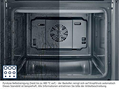 Bosch HRG5785S6 Serie 6 Smarter Einbau-Backofen mit Dampfunterstützung, 60 x 60 cm, Made in Germany, Pyrolyse Selbstreinigung, AutoPilot 30 30 Automatikprogramme, Dampstoß-Funktion für perfekte Kruste