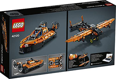 LEGO 42120 Technic Luftkissenboot für Rettungseinsätze - Flugzeug, 2-in-1 Spielzeug aus Bausteinen, Geschenk für Mädchen und Jungen ab 8 Jahren