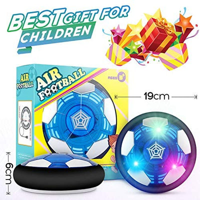 lenbest Air Power Fußball Kinderspielzeug, Fußball Wiederaufladbar mit LED-Licht & Schaum Stoßstangen Geschenk für Junge Mädchen Spiel Sport Indoor Outdoor