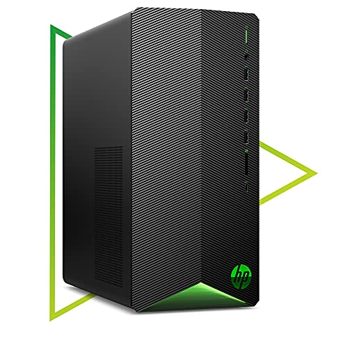 HP Pavilion Gaming Desktop PC, AMD Ryzen 7-5700G, 16GB DDR4 RAM (2x8GB), 512 GB SSD + 1TB HDD, NVIDIA GeForce RTX 3060, Windows 10 Home, Schwarz